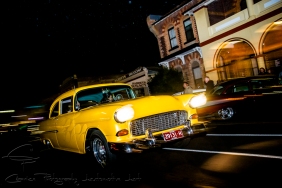 yellow cars, 1955 chevy